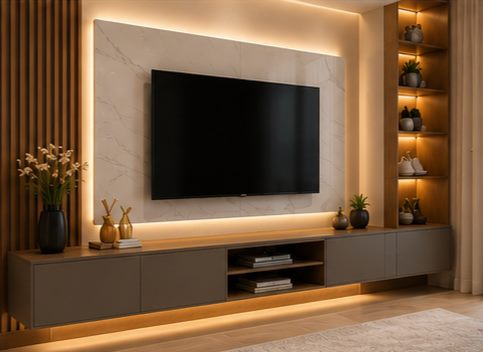 TV entertainment unit design